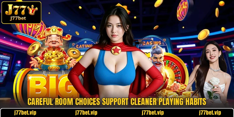 Careful room choices support cleaner playing habits Careful room choices support cleaner playing habits
