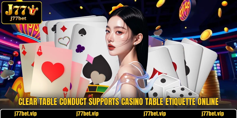 Clear table conduct supports casino table etiquette online Clear table conduct supports casino table etiquette online