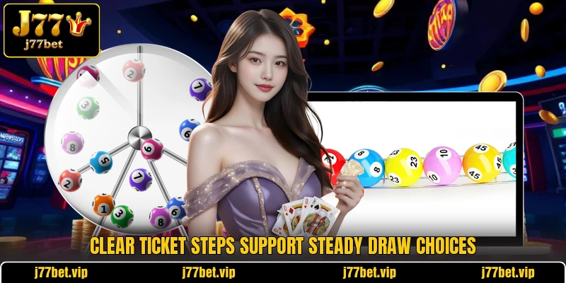 Clear ticket steps support steady draw choices Clear ticket steps support steady draw choices